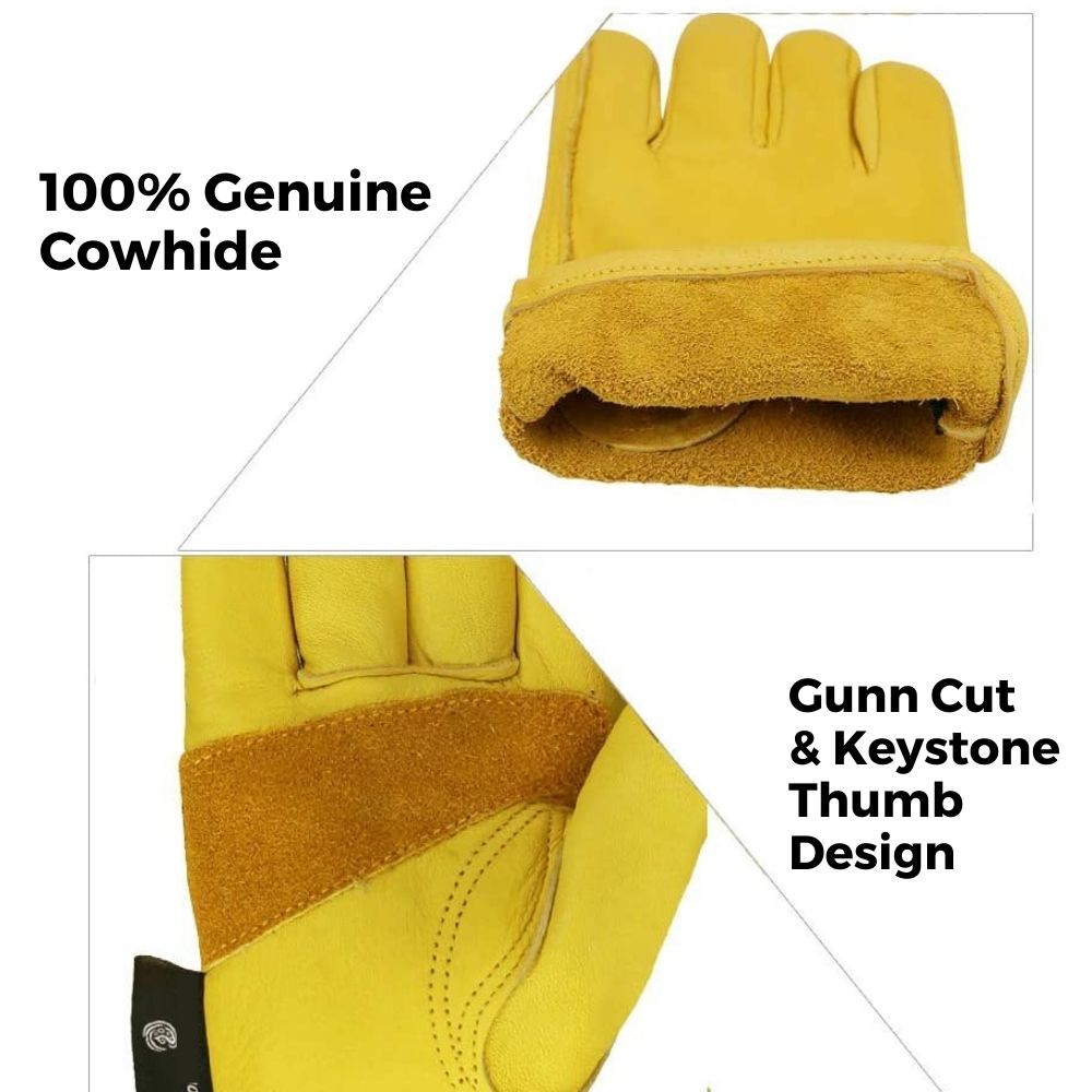 Leather Gardening Gloves: Large: image 5