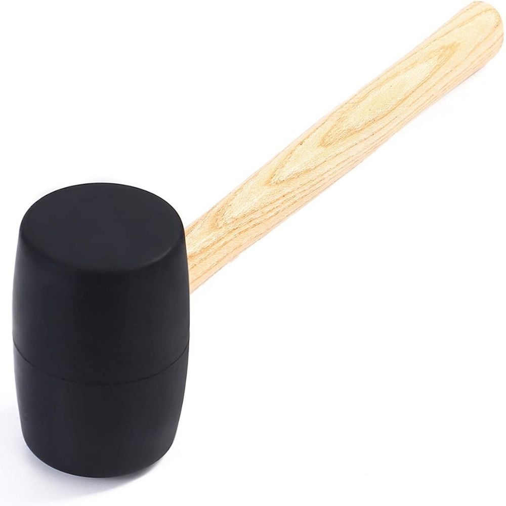 Rubber Mallet With Wood Handle