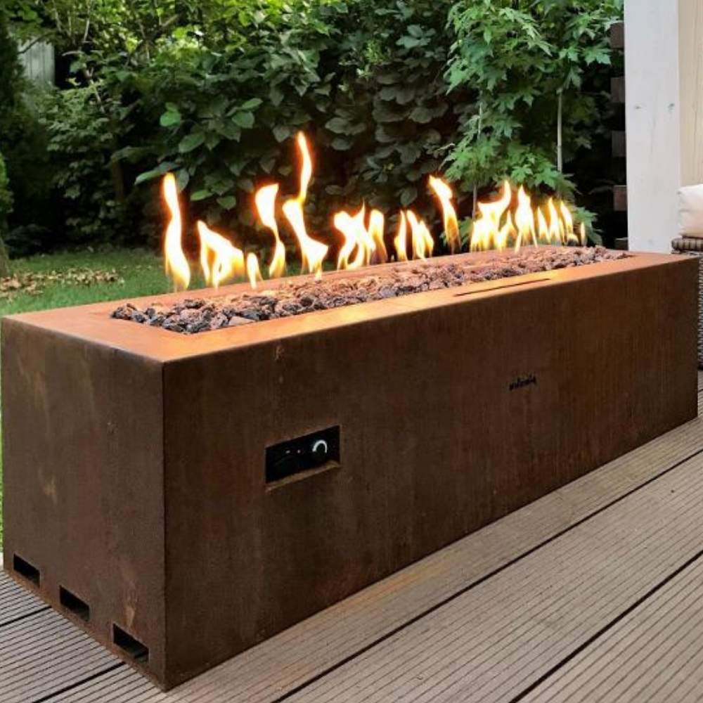 Corten Steel Gas Firepit: image 4