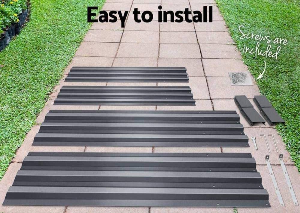 Metal Raised Garden Bed: 210cm x 90cm x 30cm: image 3