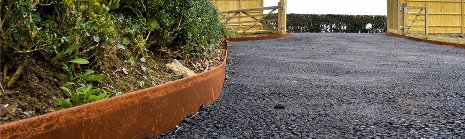 Weathered Steel Garden Edge: 150mm Face Height (per m): image 1