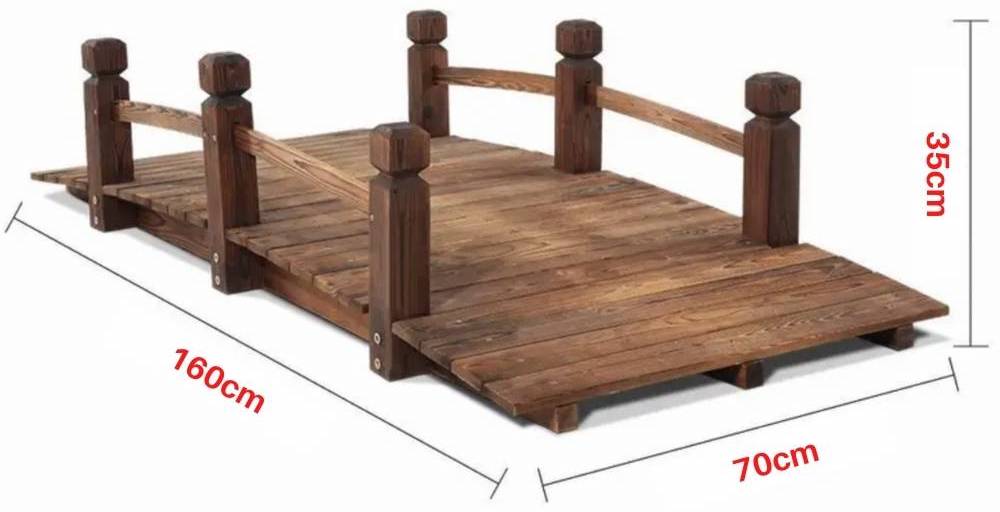 Wooden Bridge Garden Decor