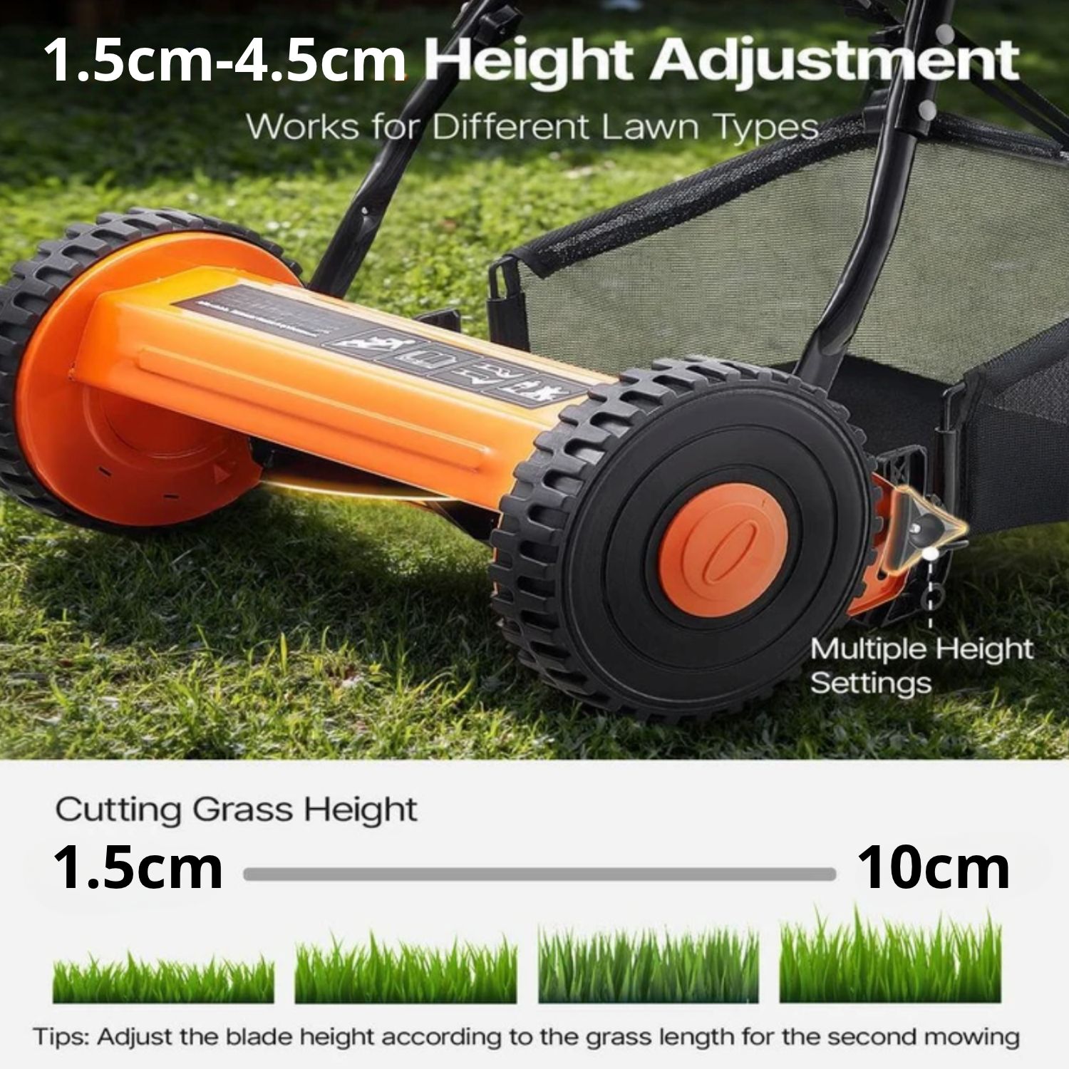 Manual Garden Lawn Mower: image 4
