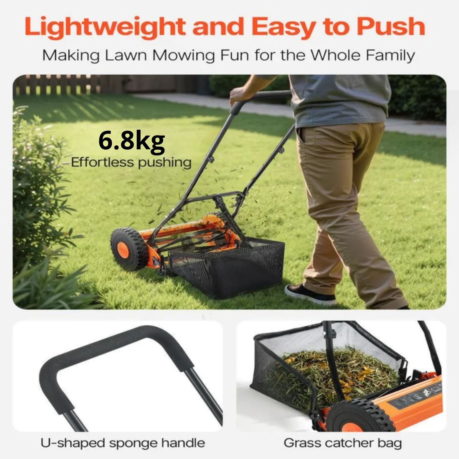 Manual Garden Lawn Mower: image 6