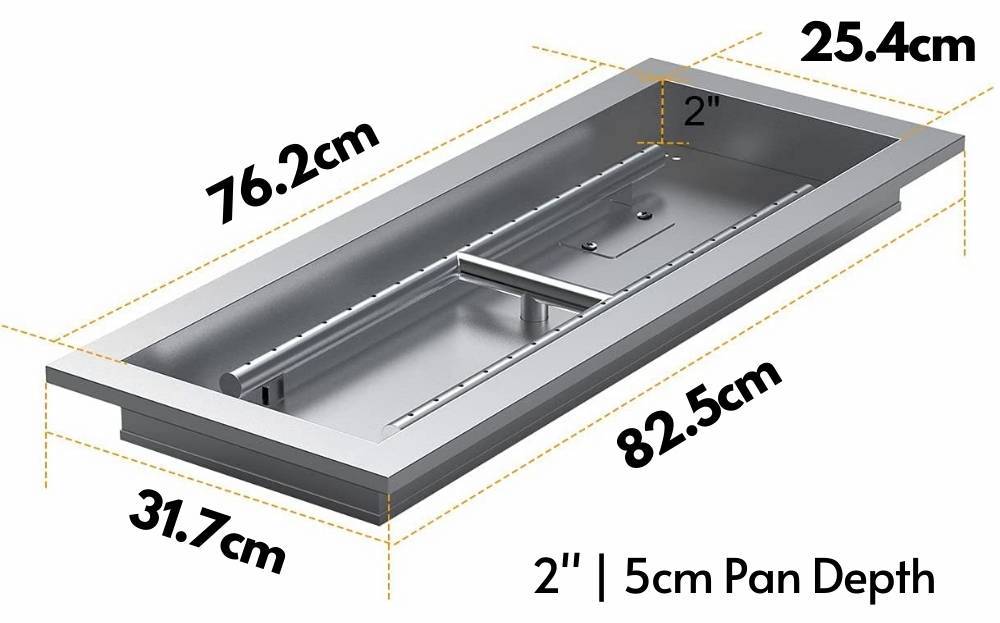 buy stainless steel fire pit pan insert