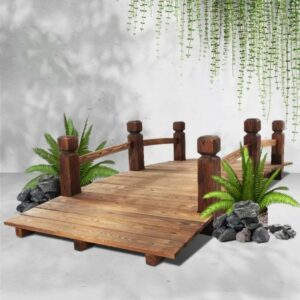 buy wooden bridge garden decor online